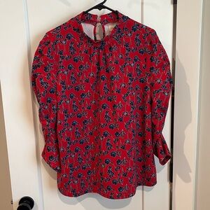 Worn once. Thick Blouse. Quarter sleeve